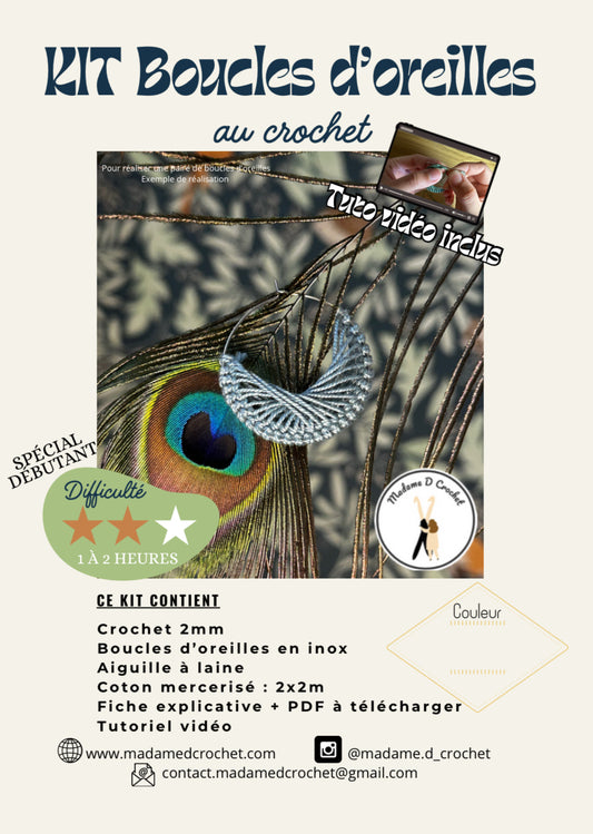 Kit boucles d’oreilles débutant