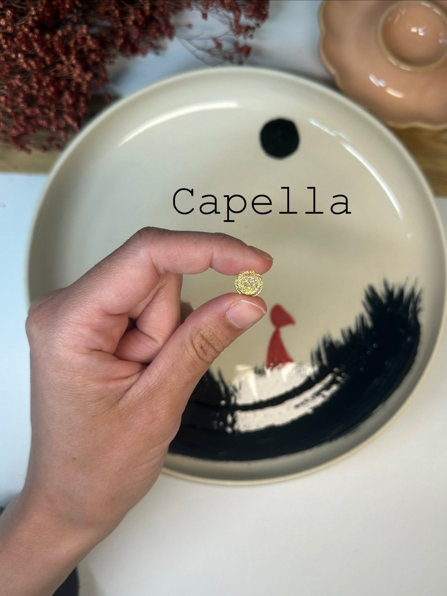 Boutons pailletés 10mm avec bordure