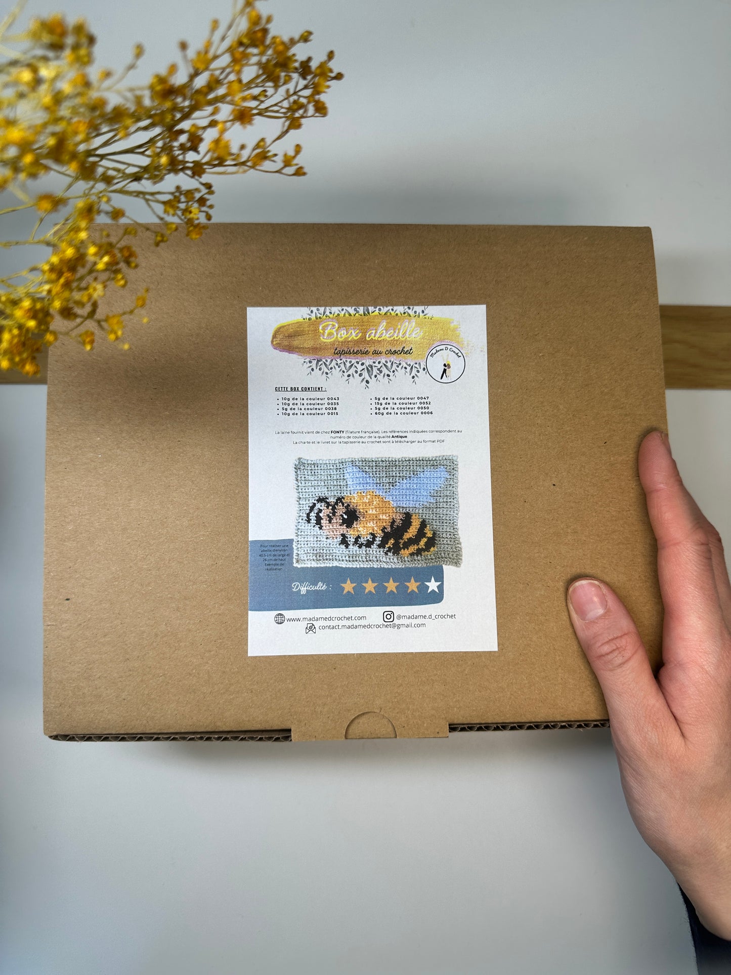 Box tapisserie Abeille