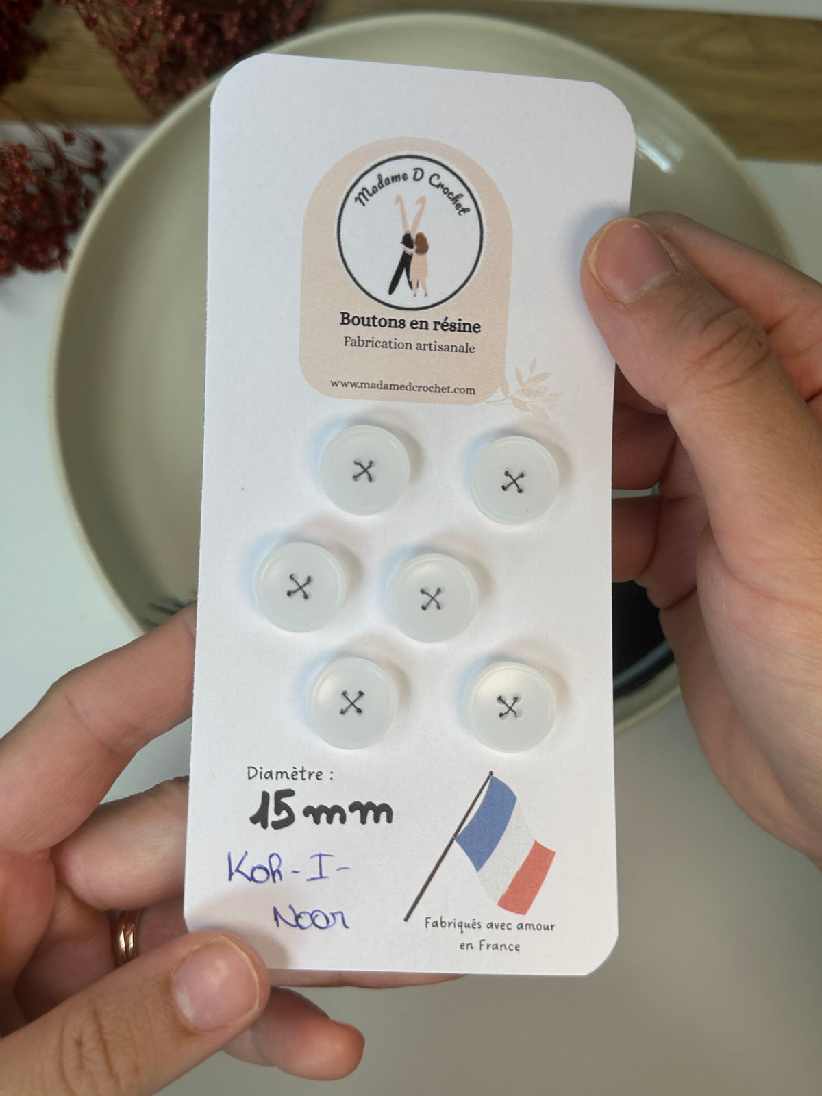 Précieux 15mm avec bordure