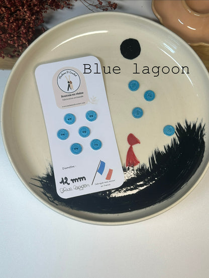 Boutons pailletés 12mm avec bordure