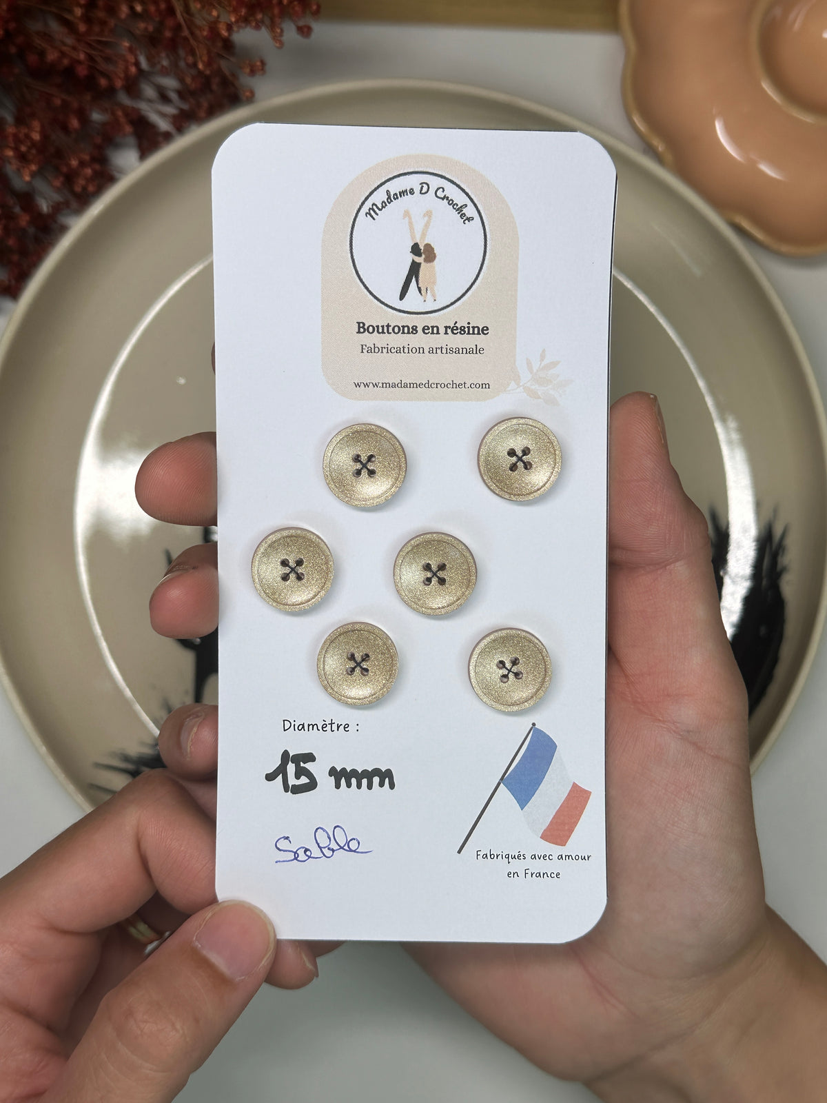Paillette 15mm avec bordure