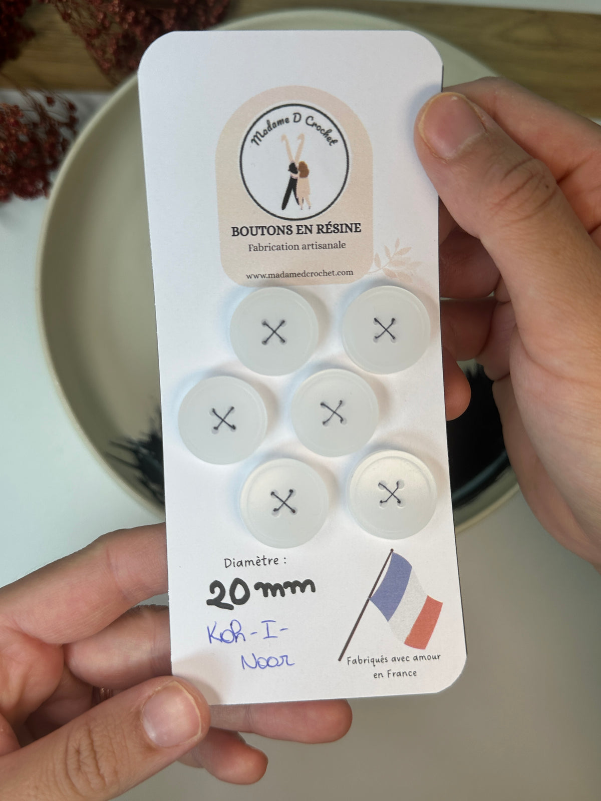 Précieux 20mm avec bordure