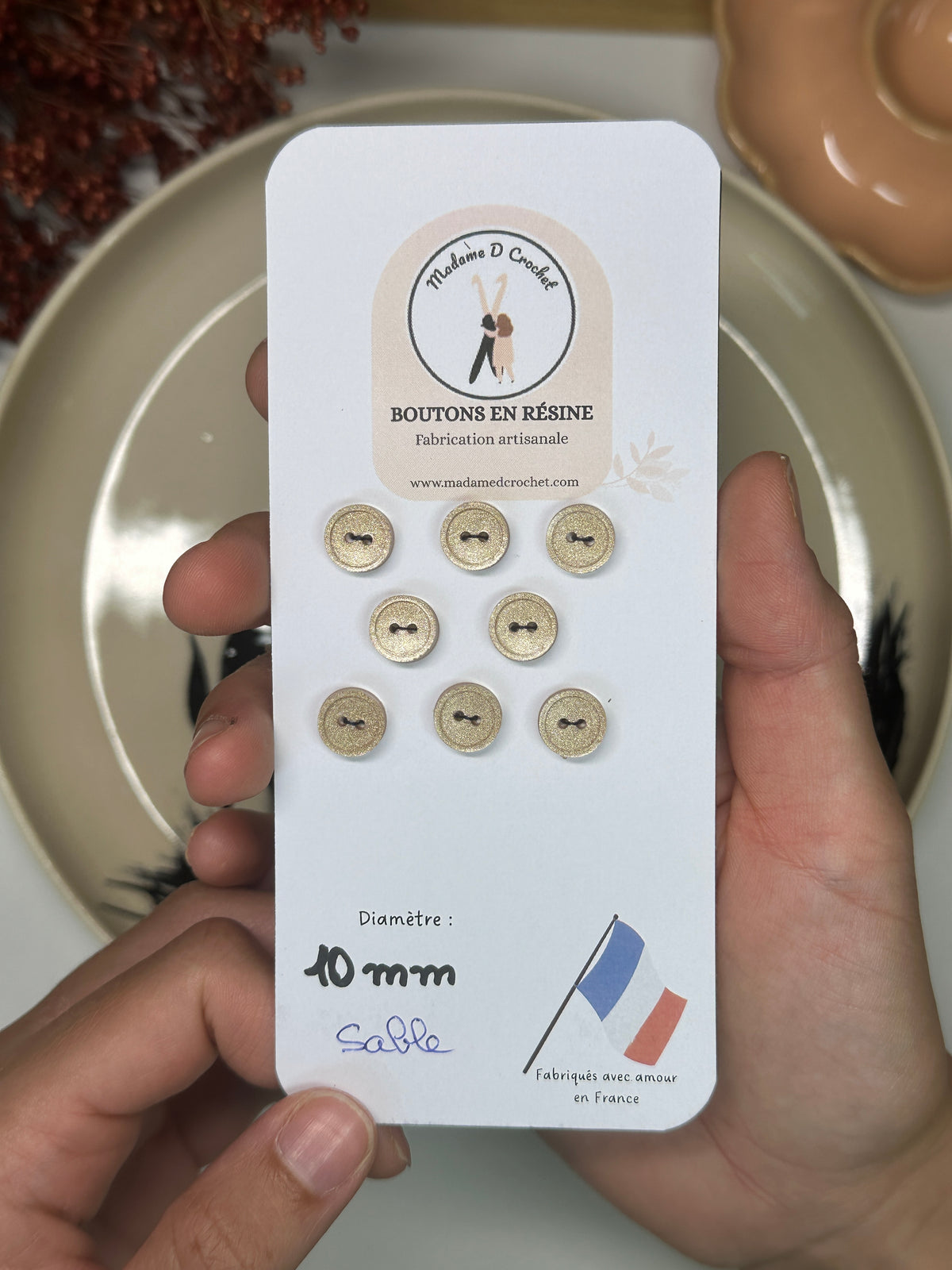 Paillette 10mm avec bordure