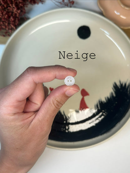 Boutons pailletés 10mm avec bordure