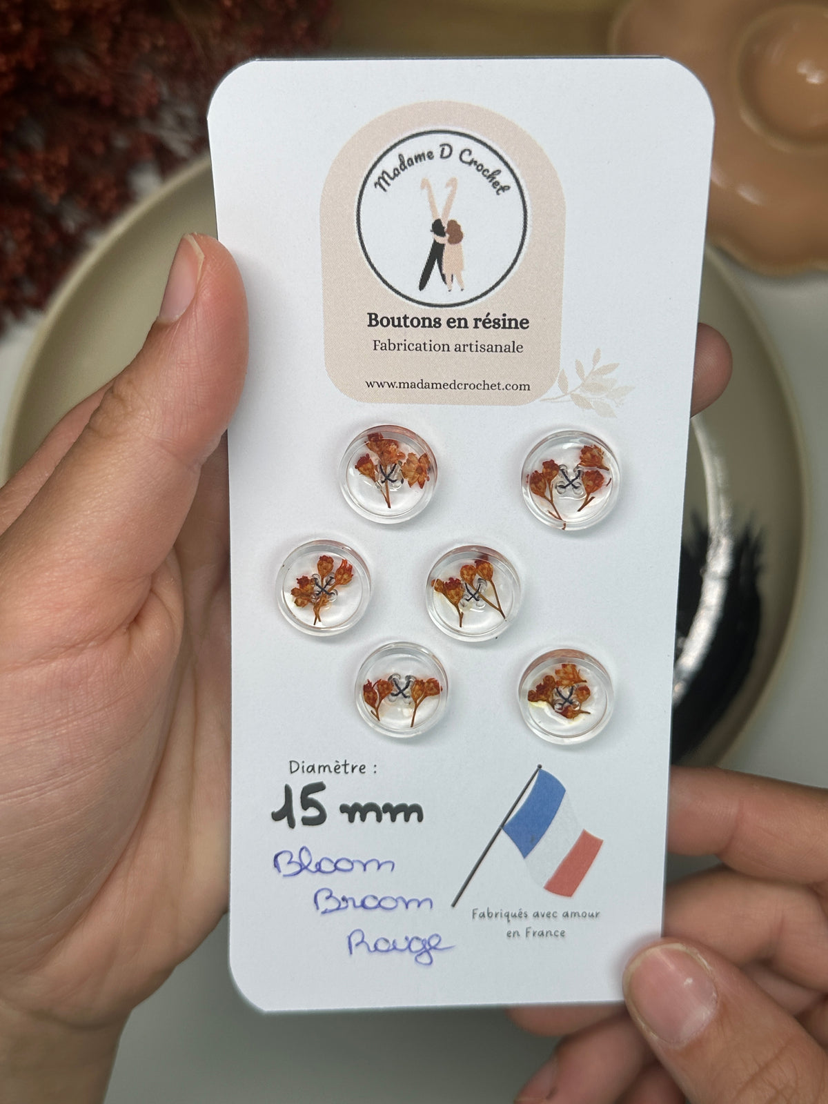 Délicats 15mm avec bordure