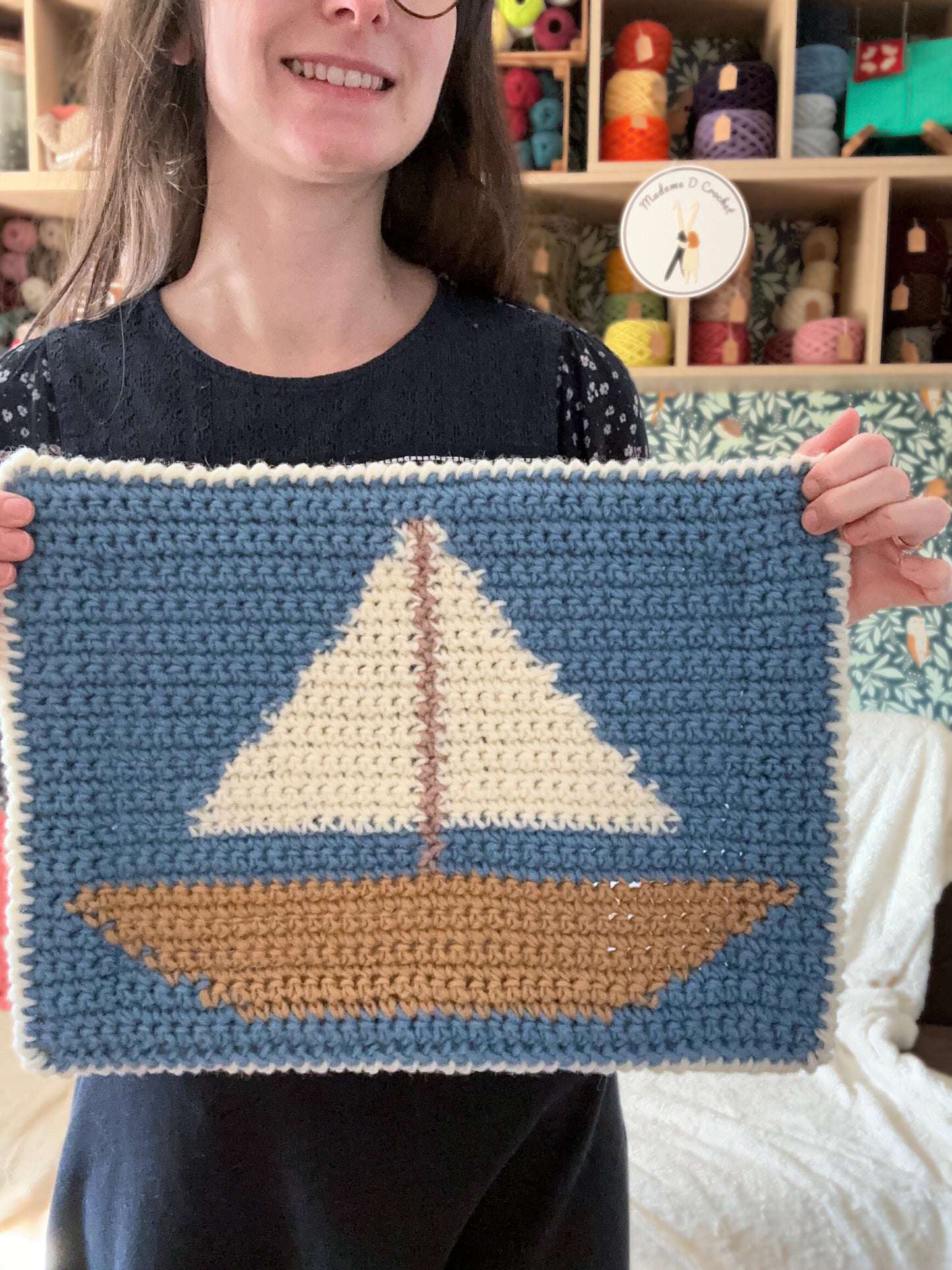 Box tapisserie Bateau