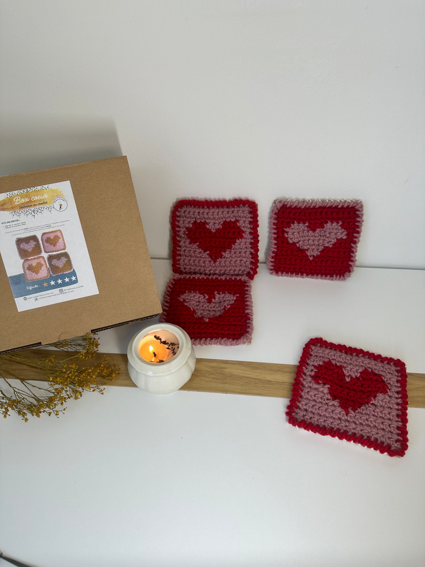 Box tapisserie Cœurs