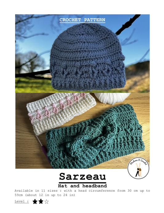 ENG - Sarzeau Hat crochet pattern